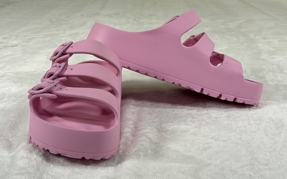 Birkenstock Papillio Florida Flex EVA Platform Sandals Pink US 7 EU 38 Charity